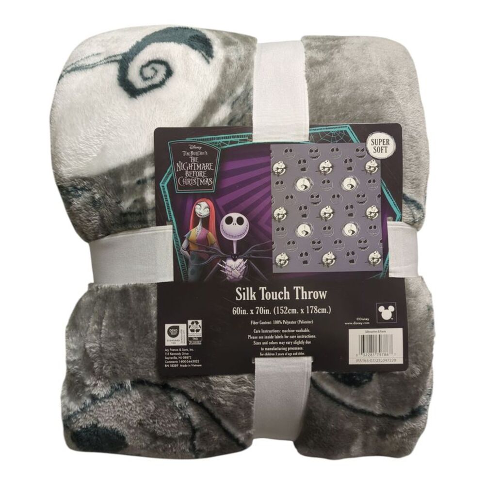 Nightmare Before Christmas - Adult Licensed Character 100% Polyester Silk Touch